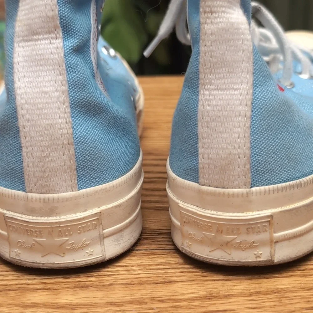 Converse Chuck Taylor All Star CDG Play High Top Light Blue US Men 6 Women 8